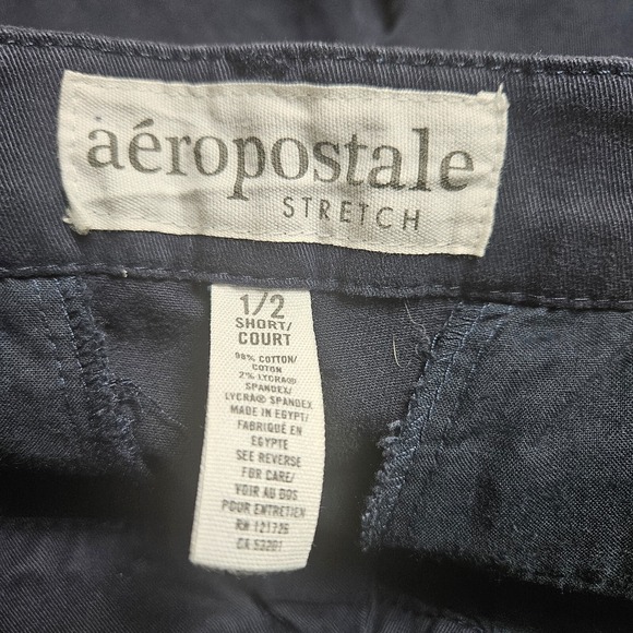 Aeropostale Straight Leg ClassicChino Pants Womens 1/2 Coastal Nautical Navy NWT - Picture 5 of 11